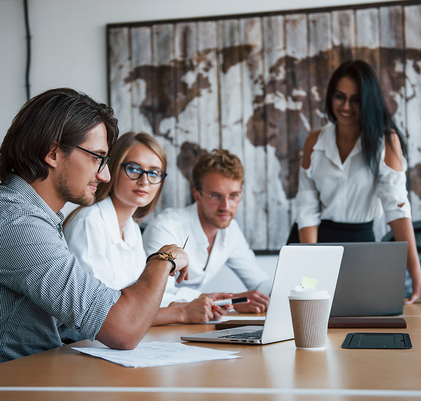 Office team having a meeting