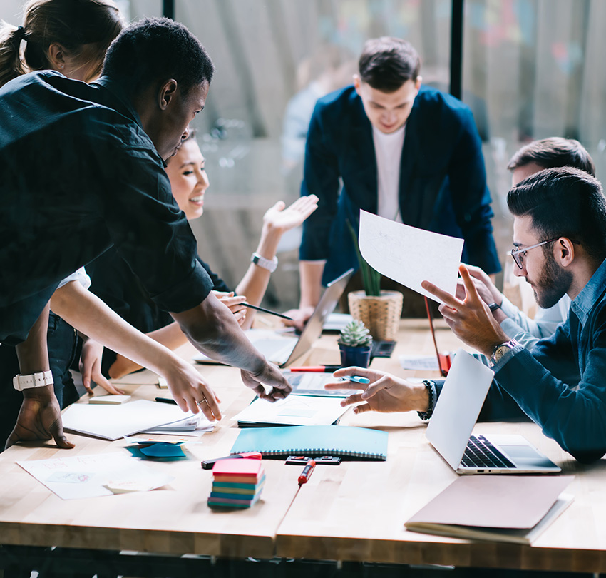 Office team having a meeting