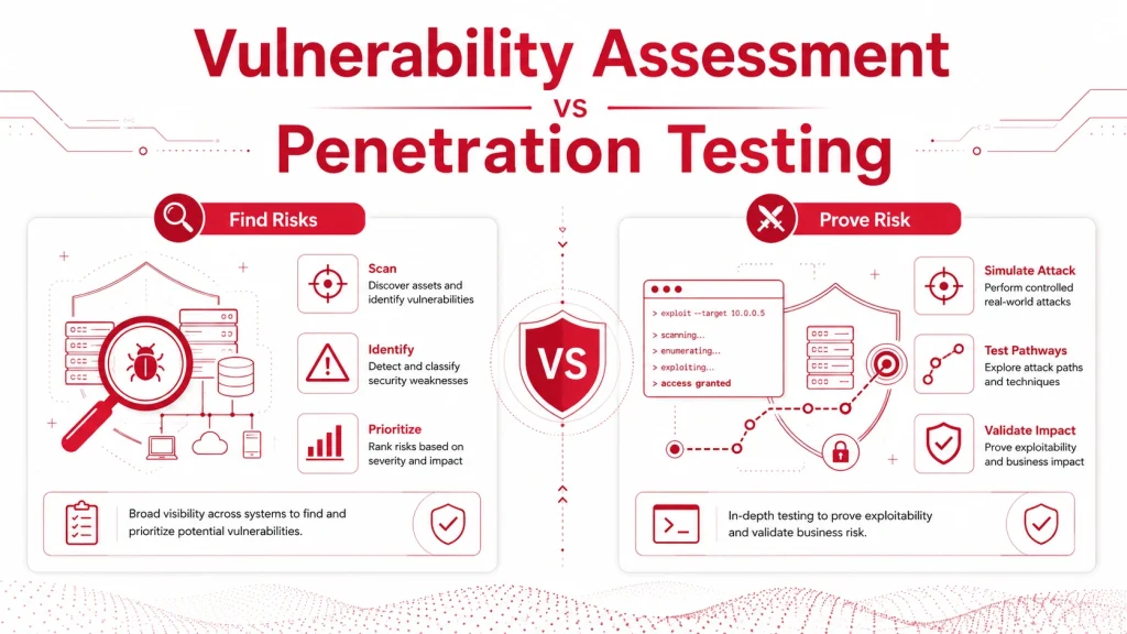 Vulnerability Assessment vs Penetration Testing