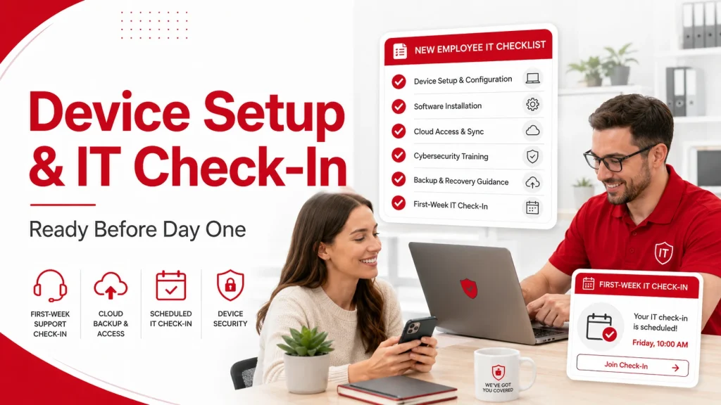 Schedule a First-Week IT Check-In